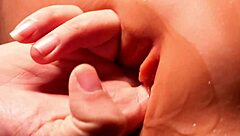 practice picking her pussy with anal toys and double penetration