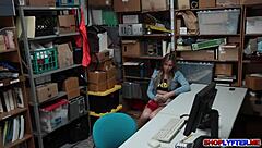 i pounded the sexy blonde babe in the office, her big tits bouncing