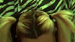 Breezy Breeze's Intense Amateur Blowjob as Pigtails MILF Teacher Bookworm Nerd in POV Couple Scene