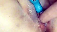 Pamela caliente uses dildo for anal squirting with monster cock