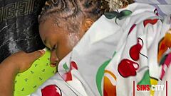 best doggystyle sex with african pornstar bent over and riding monster cock 😍