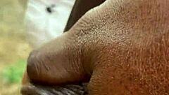 he gave me a hot short fuck with his monster cock outdoor