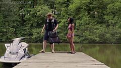 donnabella mortel poses in sexy bikini by freshwater