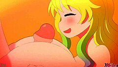 lucoas big wet titfuck with monster cock cumshot