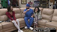 Tengok Solana hisap kontol kemudian dikongkek dan pancutan air mani