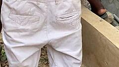 he gave me a hot short fuck with his monster cock outdoor