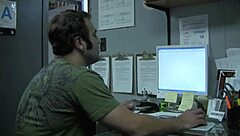 Summer bends over the desk for some intense spooning and riding.