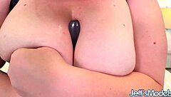 Chubby cutie Sahara Dee enjoys a solo toy frenzy with her big ass.