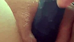 She's so excited on the phone, masturbating her wet creamy pussy hard 😏