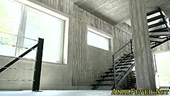 Slut's booty banged hard in stockings