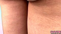 Intense Masturbation In Miniskirt Boots And Polka Dot Panties