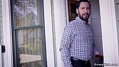 Step mom punishes blonde teen