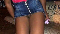 The naughty married woman meets a stranger and has sex with him in public