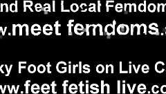 Stroke Your Cock to Our Perfect 18+ Feet?