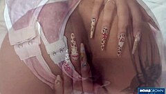 Roxy Lips Stretches Her Cunt and Rides Lil Endi Big Dick