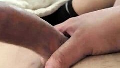 Horny mexican shemale with big cock gives intense pov massage and masturbation