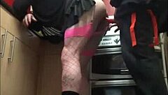 Crossdresser says, 'I'm taking this ass to mouth collection'