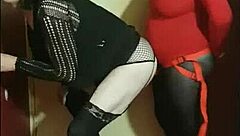 Crossdresser says, 'I'm taking this ass to mouth collection'