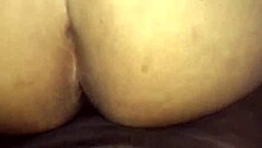 Ebony bbw in hood gets doggystyle fuck close up.