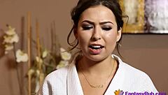 sexy babe delivers perfect massage session