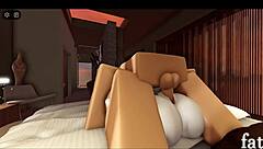 Интенсивный трах в порноигре роблокс часть 11