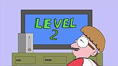 relaxing on the couch with some comic flashing moments