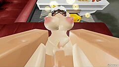 i visit my friend in winter, her big tits and ass with monster cock slut