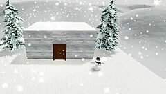 Visito a mi amiga en invierno con sus tetas y culo enormes y verga monstruosa