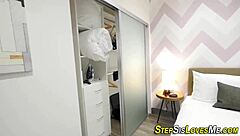 Intense POV Fuck with Amateur Stepsis Leading to Massive Cumshot on Her Tight Pussy