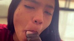 brunette craves neighbor's huge black cock in cuckold pov