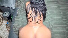 he fucked his brunette latina step-sister hard and filled her juicy pussy with cum