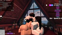 threesome with 2 fans sex with a follower 5 session blowjob doggystyle bent over riding cum