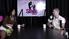 Amateur group sex outdoors in sheets