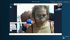 Mature woman with big tits getting cum all over