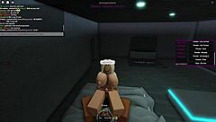 백인 여자가 BBC 받아