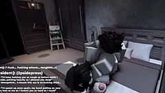 Teaching her a sexy lesson in roblox for making me wait 😏