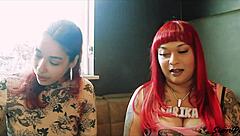 عرض سيبن بلاي مع كارمن فنانة الوشم