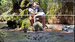 amateur couple films river encounter