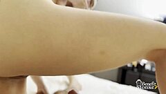 Girlfriend Lily Bell with Baby Face Tempts and Sucks Cock with Blue Eyes