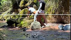 amateur couple films river encounter