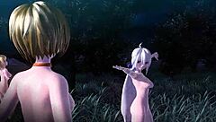 kagamine rin meiko haku knife project diva nude mod