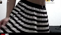 young latina shows her ass in lingerie