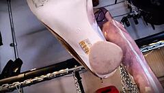 bow down to your superior goddess as she gives jerk off instructions in femdom bdsm