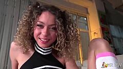 Allie addison flaunts her panties before riding