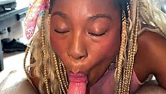 kara nate in ebony pov facial interracial cumshot with huge tits