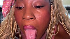 kara nate in ebony pov facial interracial cumshot with huge tits