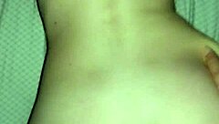 cumming on wife's back in doggystyle position