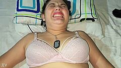 punishing my white-skinned blonde girlfriend's ass with anal fucking