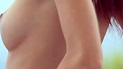 The teen honey casually rubs her tight pussy and erogenic zones with a dildo