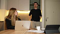 Big tit secretary, did you fail your blowjob?